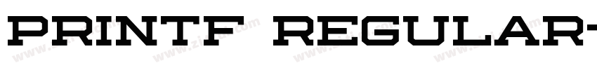 PRINTF Regular字体转换
